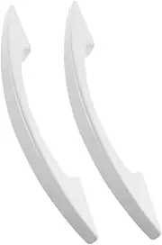Zerodeko 2pcs Freezer Door Handle Plastic Fridge Handle Fridge Door Pull Cabinet Pull Refrigerator Accessories Refrigerator Parts Silver Plastic