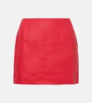 [Faithfull] Faithfull Jane linen miniskirt AU 16 red