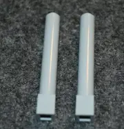 (2) 1x1x6 Light Gray Round Column / Tall Brick Bricks ~ New Lego Parts ~