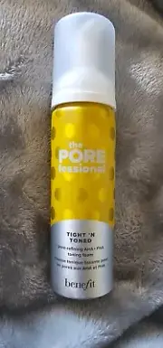 Benefit The PoreFessional Tight N Toned Toning Foam 4.5 Oz. New Full Size