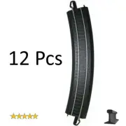 Bachmann HO Scale ~ 18" Radius Curve E-Z Track ~ Black Steel Alloy ~ 44480-12