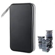 80 Capacity CD DVD Disc Holder Storage Case with Carry Handle-Black