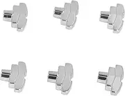 Guitar Tuning Peg Buttons,High Strength Zinc Alloy T Shaped Tuner Heads Replacement for Acoustic Electric Guitar (Silver)