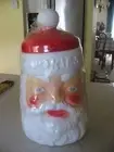 Vintage Sealed Empire Blow Mold Plastic Santa Claus Head Christmas Cookie Jar