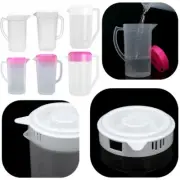 Plastic Measuring Water Pitcher Jug Large Capacity Beverage Drink Pitcher Lids