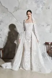 AUTHENTIC ZUHAIR MURAD BRIDAL CATHEDRAL WEDDING FREDIA VEIL NEW $3,500