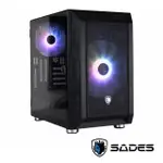 【SADES 賽德斯】GARUDA 因陀羅 MATX A‧RGB 玻璃側透機箱 / 機殼(TYPE-C)