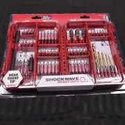 Milwaukee 60 Piece Screw Driver Drill Bit Set Impact Duty SHOCKWAVE Alloy Steel