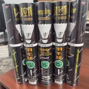 5x Tube Aeroplane Badminton Shuttlecock EG1130 - Black Label - Excellent Grade