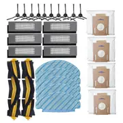 Main / Side Brush For Deebot Ozmo T8 / T8 Robot Vacuum Cleaner Dust Bag Filter Mop Cloth Accessorie