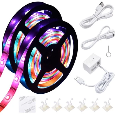 Xcceries 13" WIFI LED Strip Light Kit with App Control Alexa 5050 RGB Clearence