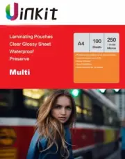 Thermal Laminating Pouches A4 Thick Sheets Film 216x303mm 250Micron125x2 Uinkit