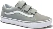 Vans Old Skool V ComfyCush Shoes Drizzle/White Mens 9.5 /Wms 11 No Tying