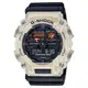 【CASIO】G-SHOCK 半透明街頭時尚大錶徑雙顯運動錶 橘色布質錶帶 GA-900TS-4A 台灣公司貨