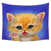 Cats for Kids Hi There Sweet Greeting Kitten Tapestry