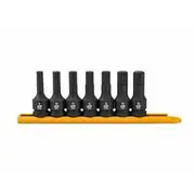 GearWrench 7 Piece 1/2” Drive Hex Bit Impact Metric Socket Set 82, - 84940