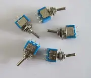 5x DPDT Guitar Mini Toggle Switch 3- Position ON-OFF-ON 6 PIN Car/Boat Switches