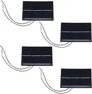 Create idea 4pcs Micro Solar Photovoltaic Panels 60x80mm 1.5V 0.65W Miniature Solar Panels Photovoltaic Cells Solar Light Toys for Solar Energy DIY Home Science Projects