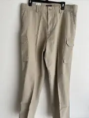 Dockers Relaxed Fit Washed Cargo Pants Mens 38x32 Brown