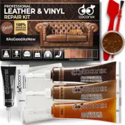 Leather & Vinyl Repair Kit - Brown & Shades | Fix Tears, Holes, Scratches, and P