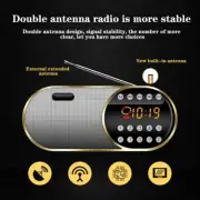 Portable Pocket Digital AM/FM Radio Bluetooth Speaker For Walking Support TFCard