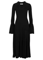 Palmer//harding Assured Ribbed-knit Midi Dress - Black - M (UK12 / M) M (UK12 / M)