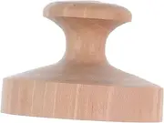Generic Wooden Pancake Press Mold Easy to Use Cookie Maker for Flat Breads Meat Pies Sturdy Construction Effortless Cleaning for Home Cooking Festive Occasions