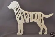 Labrador Retriever Dog Wooden Toy Scroll Saw Puzzle Figurine Art