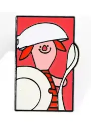 Winnie the pooh characters enamel pin - Piglet & Spoon ect - Free AU Post