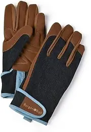 Burgon & Ball Dig The Glove Men's Gardening Gloves, Large/X-Large, Denim