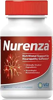 Neuropathy Supplement Nerve Pain Relief - Natural R-ALA Form 10x The Strength Than The Synthetic Alpha Lipoic Acid | Nerve Pain Relief in Feet, Hands, Legs, Toes Nerve Renew Repair Vitamins | Nurenza