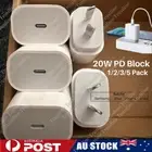 Type C PD Fast Charger 20W USB C Adapter AU Block For iPhone 16/15/14/13/11/iPad