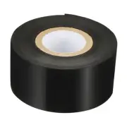 1.18"x328' Wax Thermal Transfer Ribbon, 1 Roll 1" Core Ink Out Ribbon, Black