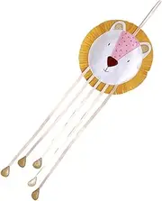 Levemolo Lion Headband Storage Strap Hairpins Storage Holder Wall-mounted Decor for Bedroom