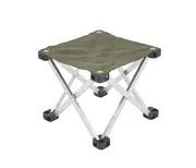 BLACKDEER Aluminum Square Folding Stool, Mid