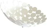 Round Fruit Bowl Food Containers Retro Decor Vintage Decor Table Centerpiece Bowls Fruit Bowl Holder Fruit Serving Tray Fruit Serving Bowl Gold Decor Fruit Plate Stand Vegetable