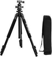 Weifeng Camera Tripod, 173cm Professional Cameras Mount Tripods Phone Holder Monopod Stand Travel Monopods for DSLR Camcorder, 360 Degree Ball Head Quick Release Carry Bag Max Load 5kg