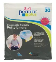 2 in 1 Potette Plus Disposable Portable Potty Liners 30 Pack