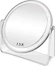 FANCYSEEU 7 Inch Magnifying Makeup Mirror Double Sided with 1X / 7X Magnification, 360° Rotation Tabletop Vanity Mirror, High Definition Cosmetic Mirror