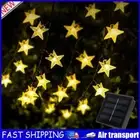 Solar LED Star String Lights Outdoor Fairy Garland Lamp Festival Decoration AU