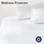 Terry Cotton Bed Cover Mattress Protector Waterproof Topper Fitted Cover Double
