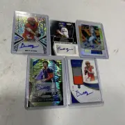 Brett Rypien Rookie auto patch lot of 5 cards (c24)