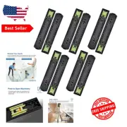 Sturdy 18" Ball Bearing Drawer Slides - Detachable, Side Mount, 5 Pairs in Black