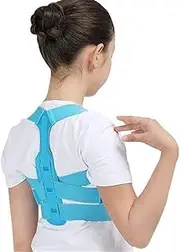 Corrector Shoulder Back Brace Support Adjustable Spine Lumbar Belt for Children Child Shaper,Blue-Small,Blue-Small