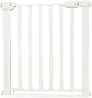 Shinsei International KISS Baby Safety Gate, Smooth, White, 29.5-32.7 inches (75-83 cm), Steps, Steel - 24 Months