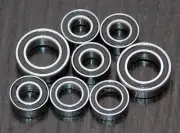 (8pcs) KYOSHO 1:5 GO KART (BIREL R31-SE) Rubber Sealed Ball Bearing Set