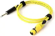 ROBAUN 1PC 0.3-15M Mic Cord Jack 6.35/6.5 Male to XLR Female,1/4'' TS to XLR Microphone Audio Cable for Speaker Guitar Amplifier(Yellow,8m)