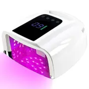 Catzon UV LED Nail Lamp Automatic Sensor Gel Nail Dryer for Home Salon DIY Manicure-White
