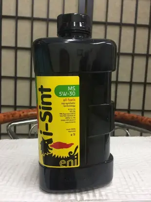 【Agip Eni】I-sint、all fuels、MS、5W30、合成車用機油、1L/罐【義大利進口】-單買區