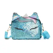 Women Unicorn Crossbody Bag Girl Purse and Handbag Children Wallet Ladies Shoulder Bag Lolita Shiny Sequined Bag